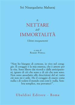 Il nettare dell'immortalità. Ultimi insegnamenti