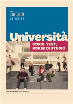 Università. Corsi, test, borse di studio