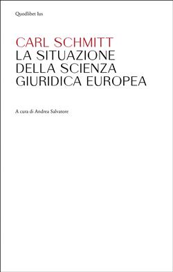 La situazione della scienza giuridica europea