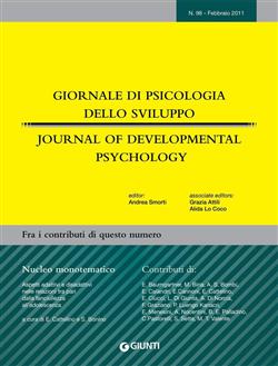 Giornale di psicologia dello sviluppo. Febbraio-Maggio 2011. Ediz. italiana e inglese