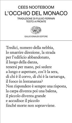 L'occhio del monaco. Testo originale a fronte
